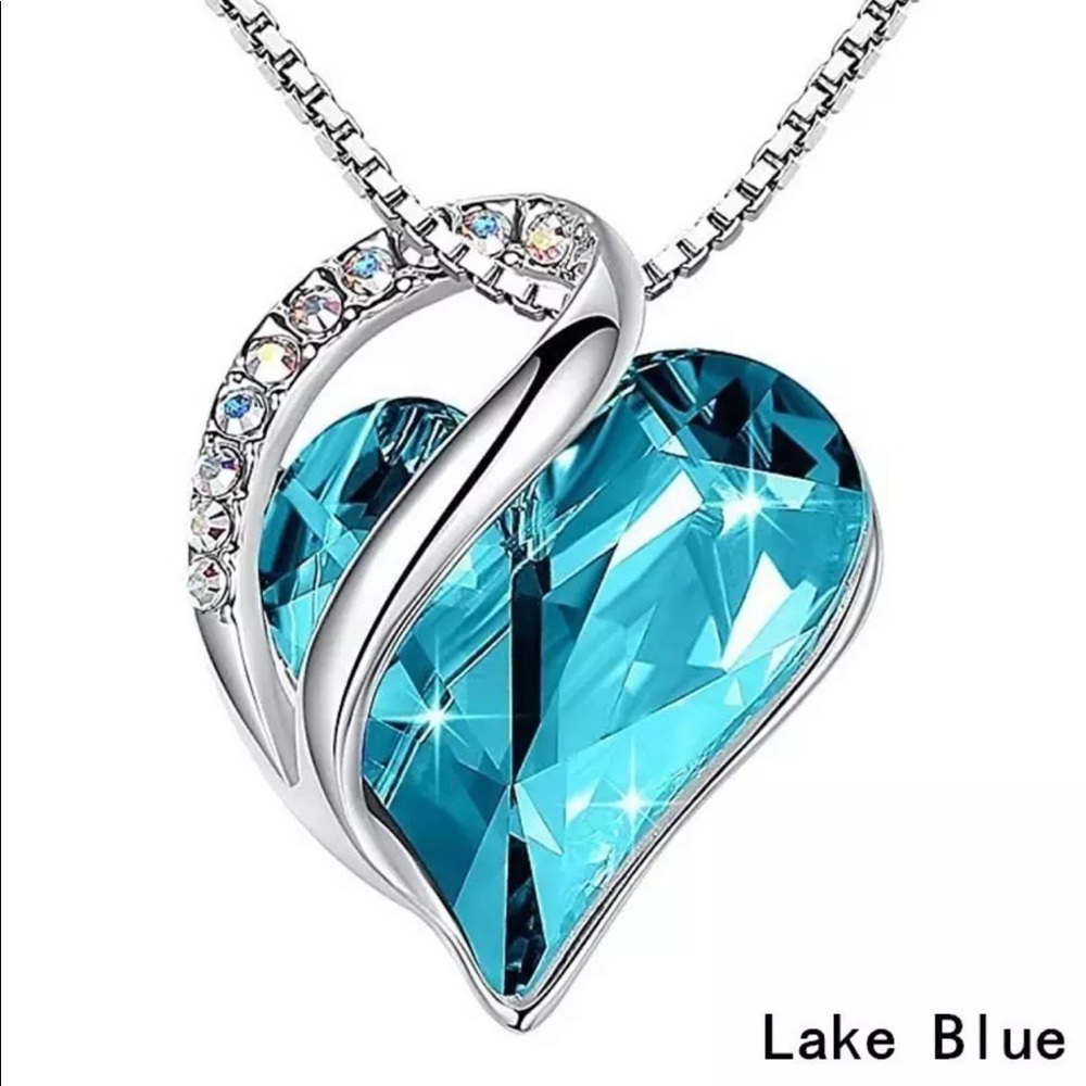 Infinity love heart pendant